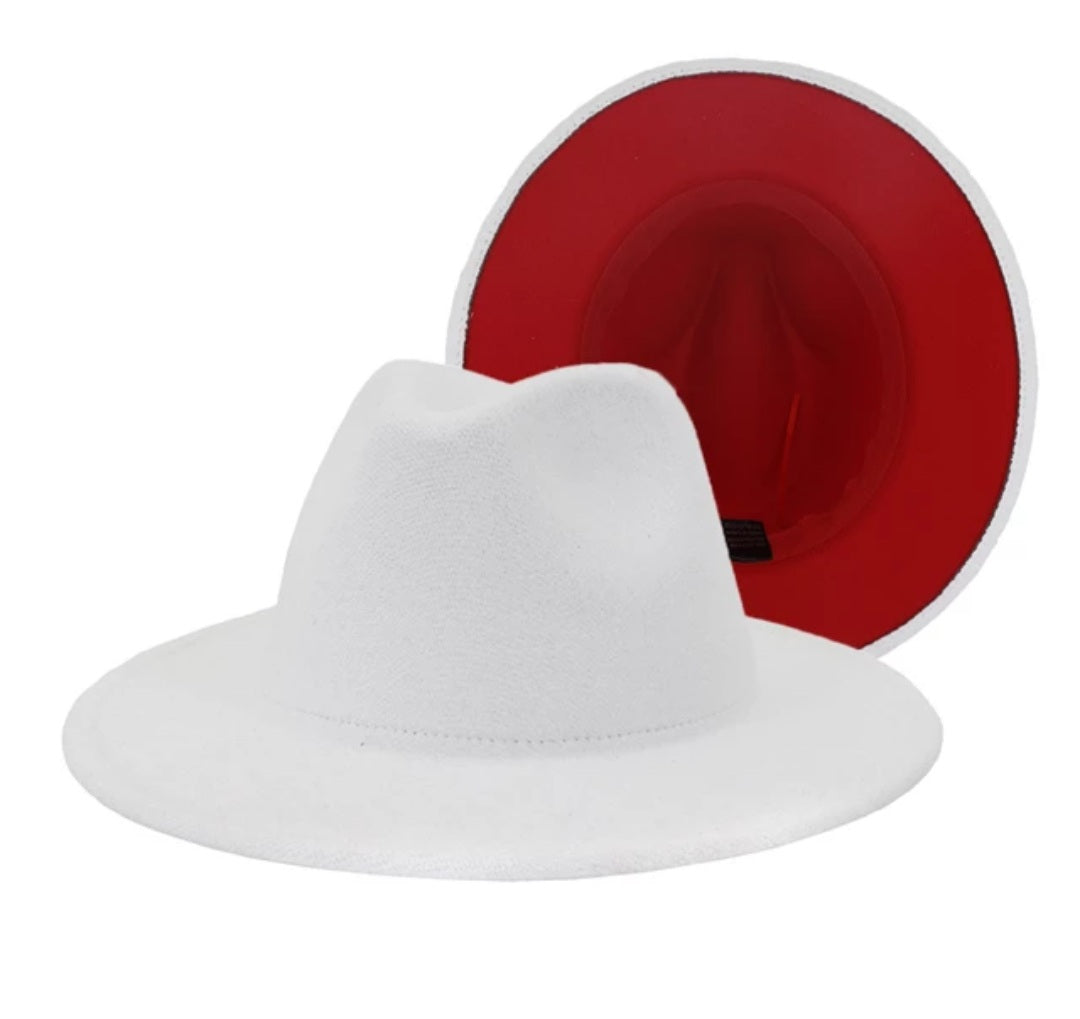 Two-Tone Fedora (White)
