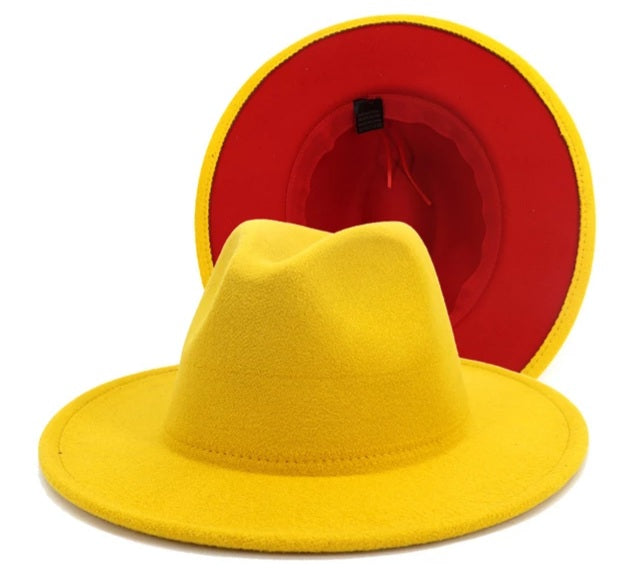 Two-Tone Fedora (Mustard)