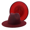Two-Tone Fedora (Burgundy)