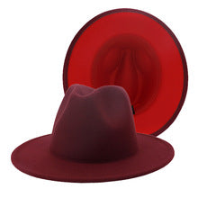 Two-Tone Fedora (Burgundy)